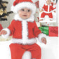 Knitting Pattern 1462 - Santa Suit in Snuggly DK and Funky Fur/Snowflake DK