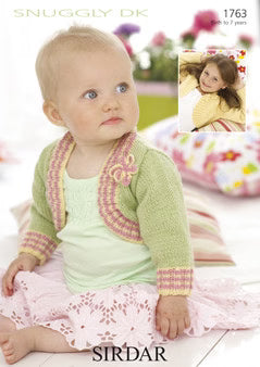 Knitting Pattern 1763 - Bolero in Snuggly DK