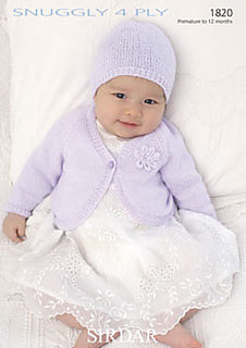 Knitting Pattern 1820 - Bolero & Hat in Snuggly 4 Ply