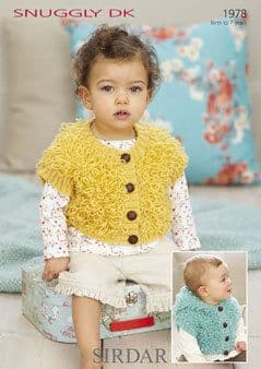 Knitting Pattern 1978 - Loopy Waistcoats in Snuggly DK