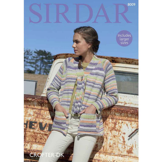 Knitting Pattern 8009 - Jacket in Crofter DK