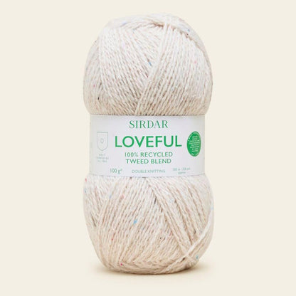 LOVEFUL 100% RECYCLED TWEED BLEND DK 100g - More Colours Available