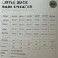 Knitting Pattern 2014 - Little Duck Baby Sweater In Emu Treasure DK