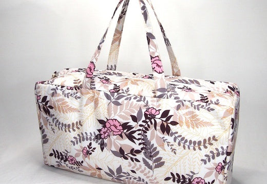 KNITTING BAG - Cream/Floral