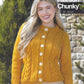 Knitting Pattern 2029 - Women's Cardigan in New Fashion Chunky