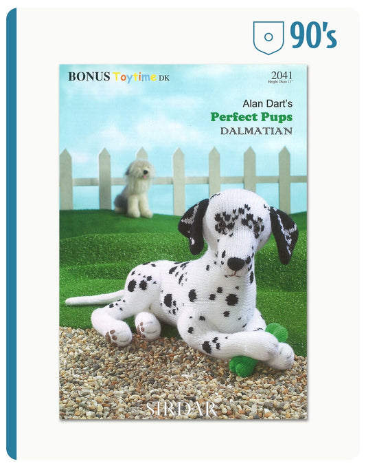Knitting Pattern 2041 - Dalmatian Toy in Toytime DK