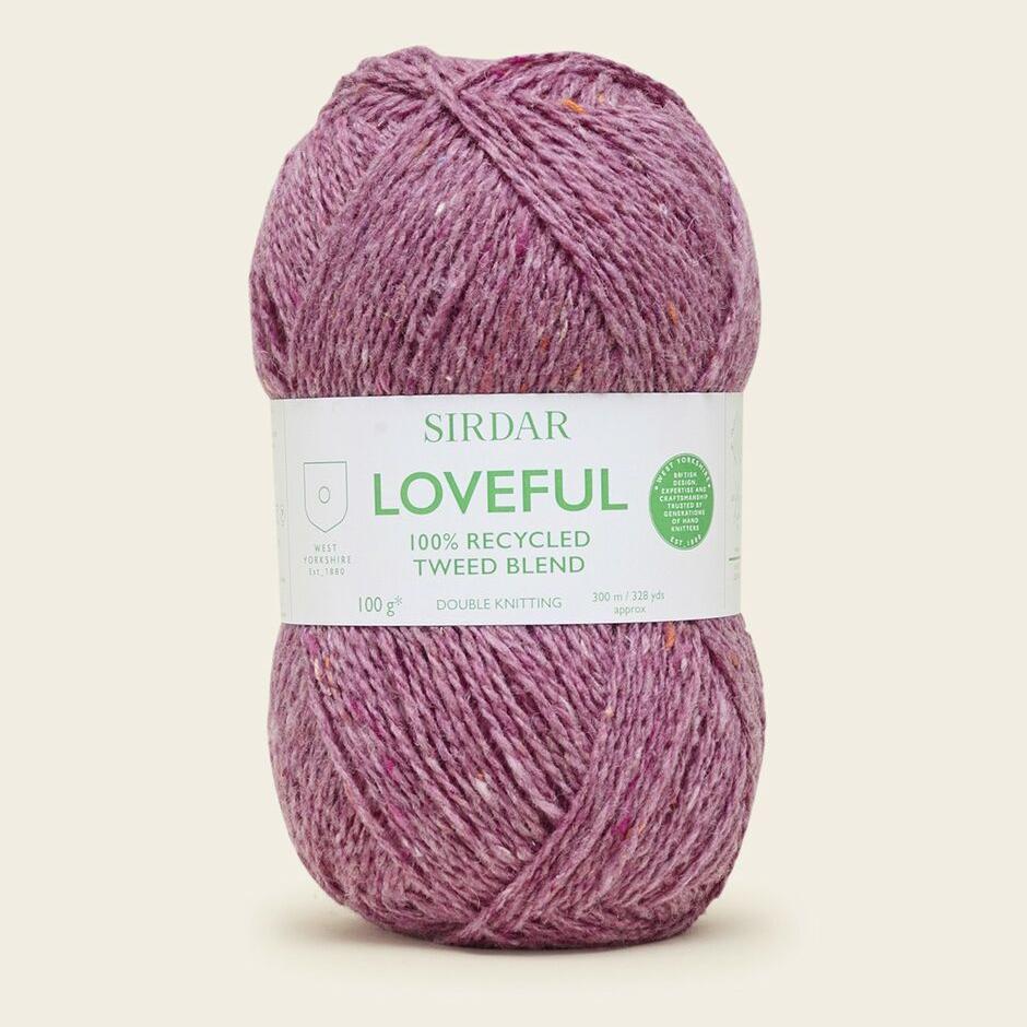 LOVEFUL 100% RECYCLED TWEED BLEND DK 100g - More Colours Available