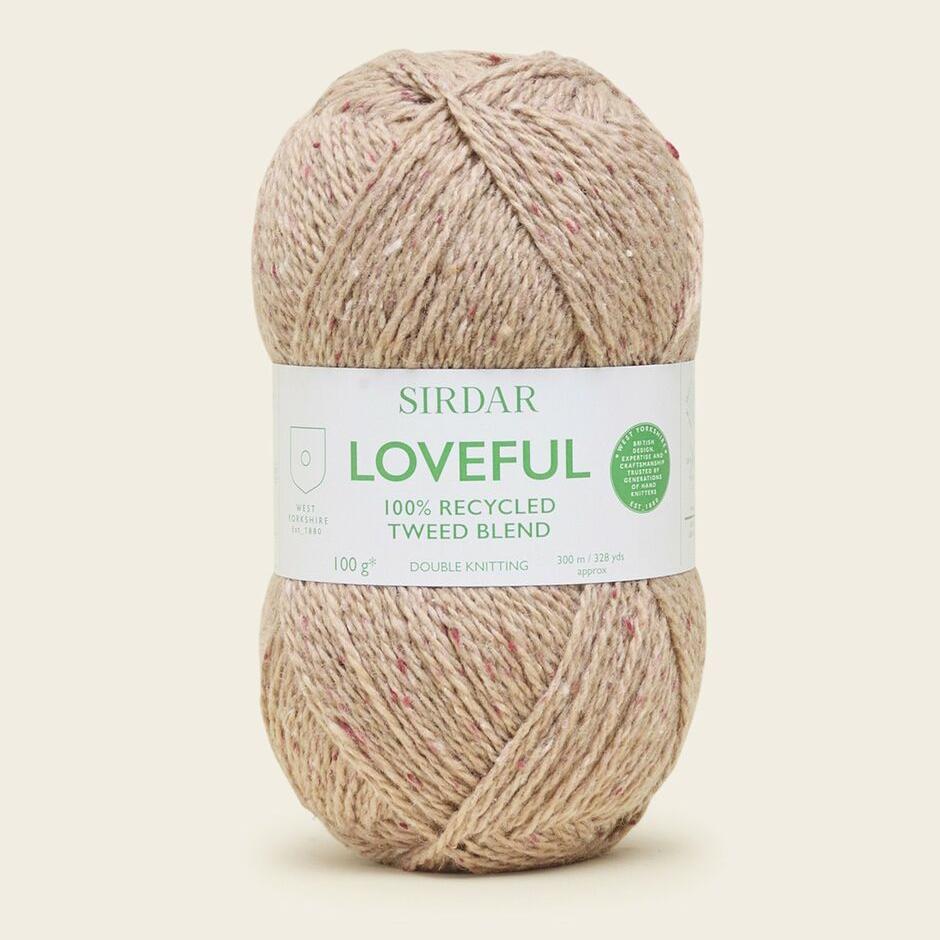 LOVEFUL 100% RECYCLED TWEED BLEND DK 100g - More Colours Available