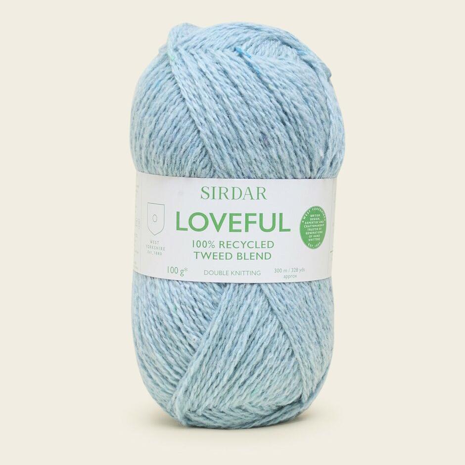 LOVEFUL 100% RECYCLED TWEED BLEND DK 100g - More Colours Available