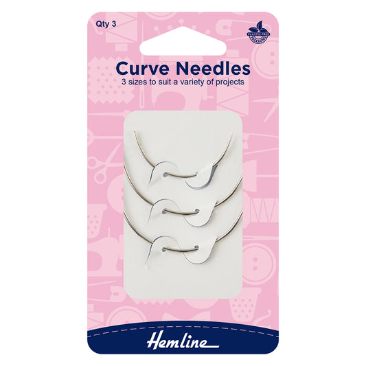 CURVED NEEDLES - 3 Sizes to suit a variety of projects