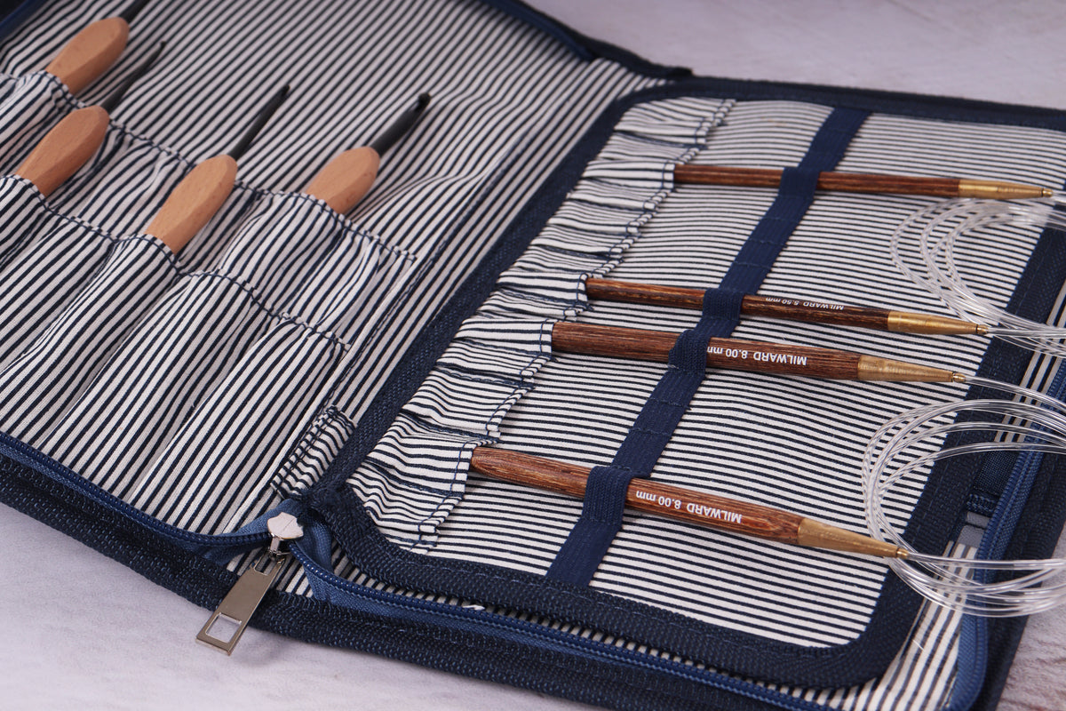 Interchangeable Circular Needle Case - DENIM