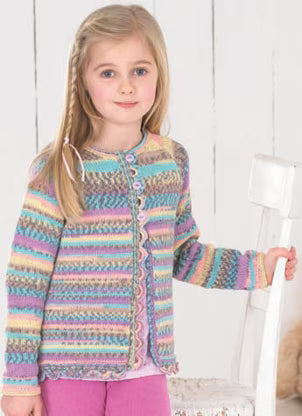 Knitting Pattern 4484 - Cardigan in Baby Crofter DK