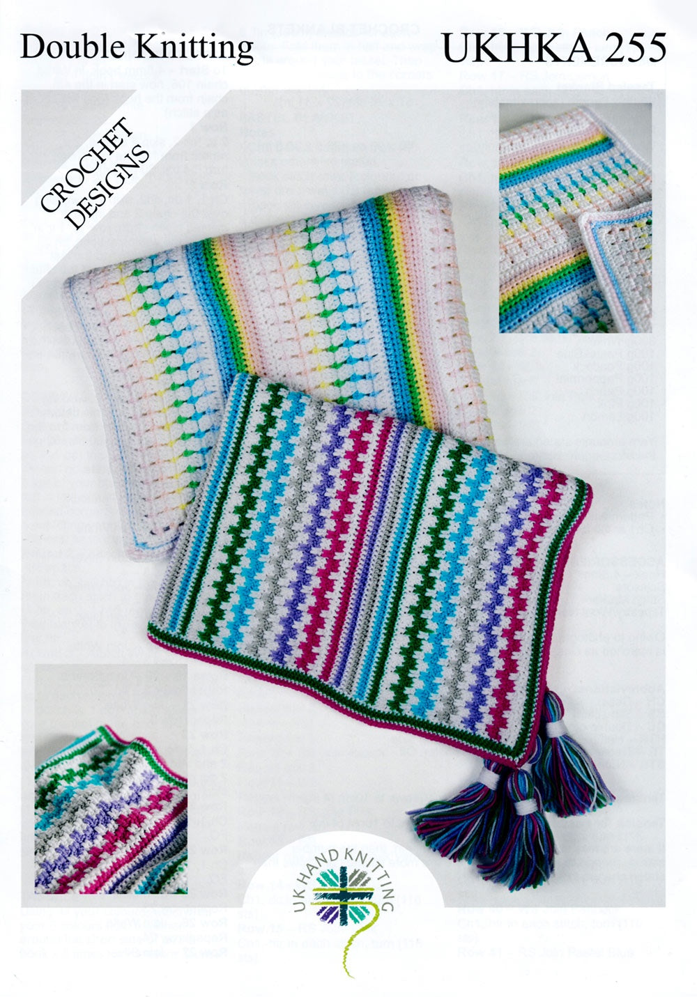 Crochet Pattern UKHKA/255 -Blankets in DK