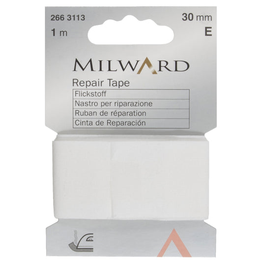 COTTON REPAIR/MENDING TAPE - WHITE