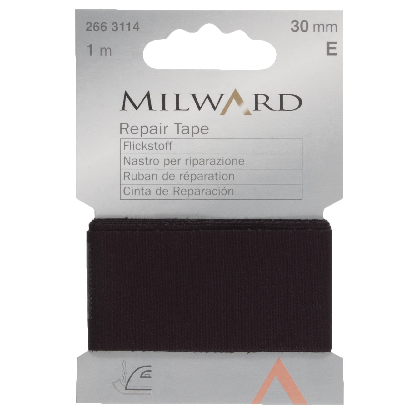 COTTON REPAIR/MENDING  TAPE- BLACK