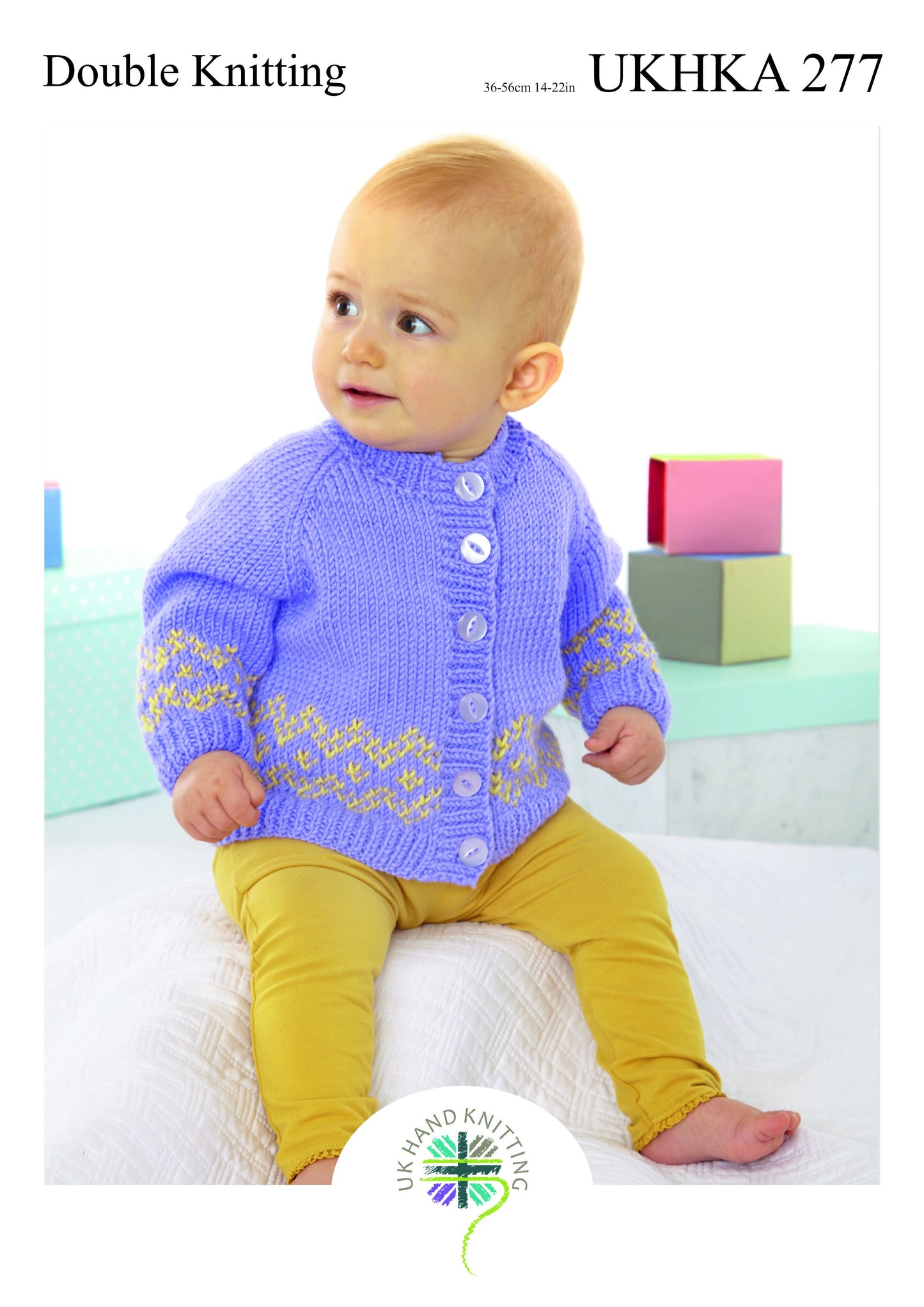 Knitting Pattern UKHKA/277 - Cardigans & Hat in DK