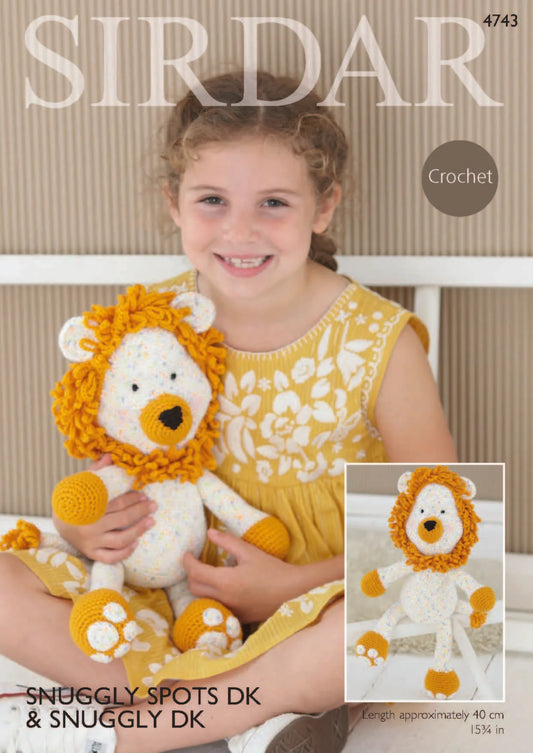 Crochet Pattern 4743 - Logan The Lion in Snuggly DK
