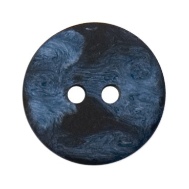 2 Hole Button - 15mm - Navy