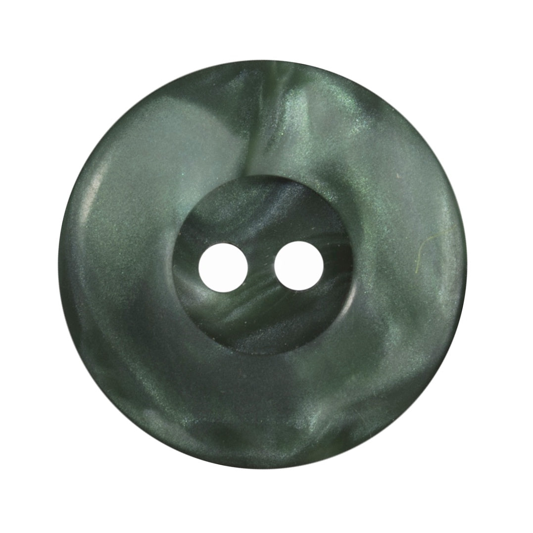 2 Hole Button - 23mm - Green
