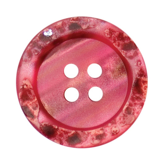 4 Hole Button - 23mm - Deep Pinlk