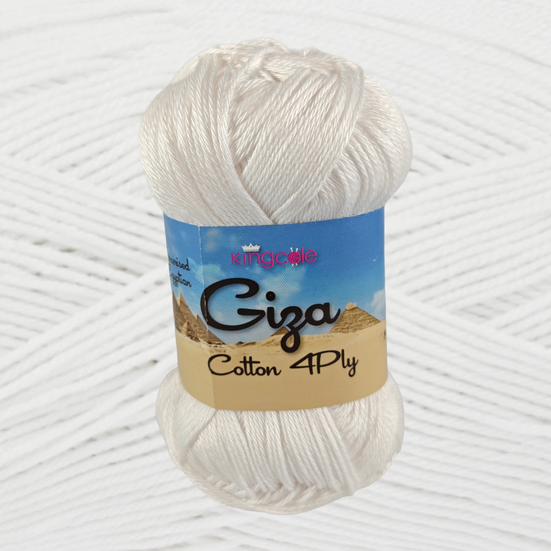 Giza Cotton 4 Ply 50g - More Colours Available