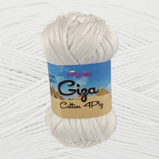 Giza Cotton 4 Ply 50g - More Colours Available