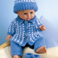 Knitting Pattern 3124 - Doll's Outfit in Bonus DK & Toytime DK