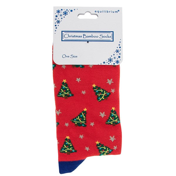 Ladies Xmas Bamboo Socks - 6 Designs