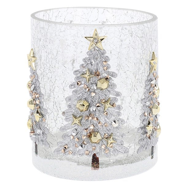 Xmas Crackle Tealight Tree - Large