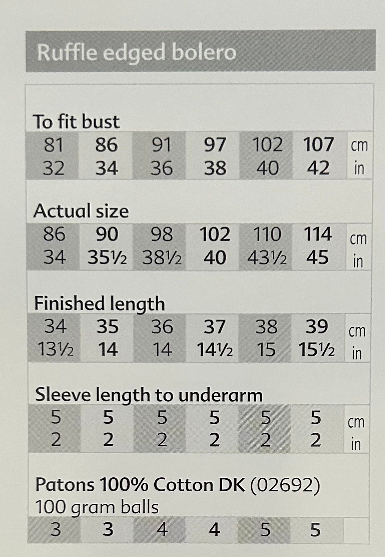 Knitting Pattern 3590 - Ruffle Edged Bolero in Cotton DK
