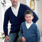 Knitting Pattern 3754 - Cardigan & Sweater in Merino Blend 4 Ply
