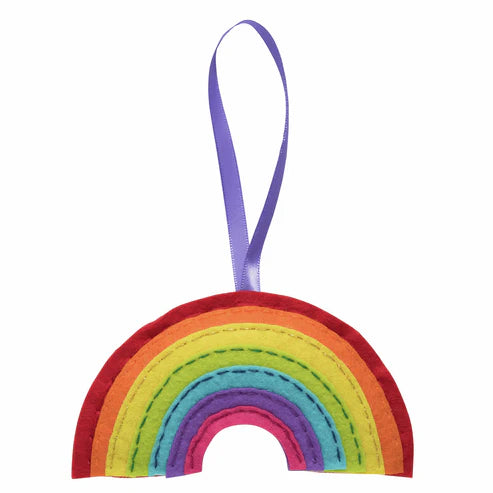 Felt Hanging Ornament - Rainbow