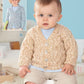 Knitting Pattern 4458 - Cardigans in Snuggly Peekaboo DK