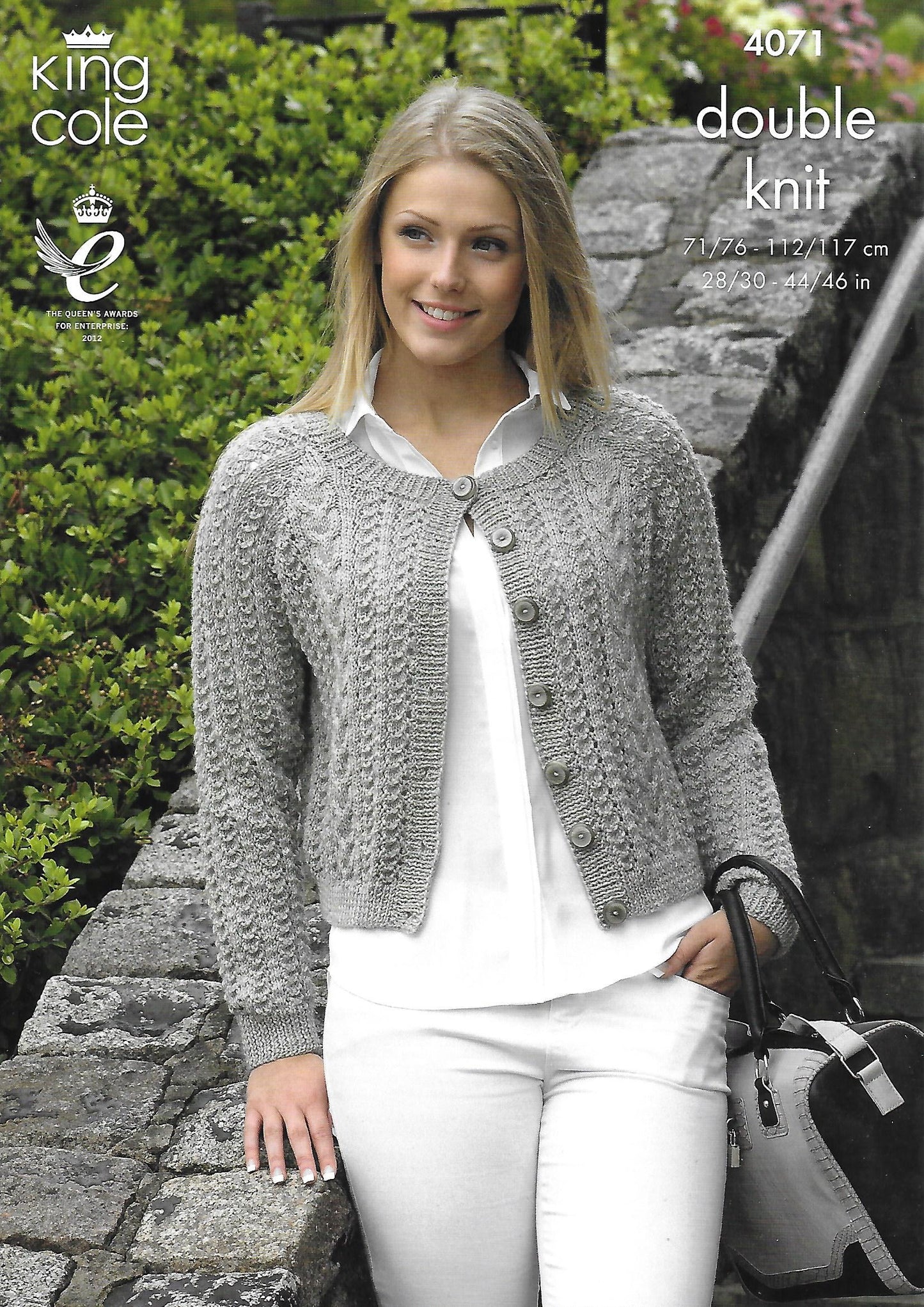 Knitting Pattern 4071 - Curved & Straight Cardigans in Merino Blend DK
