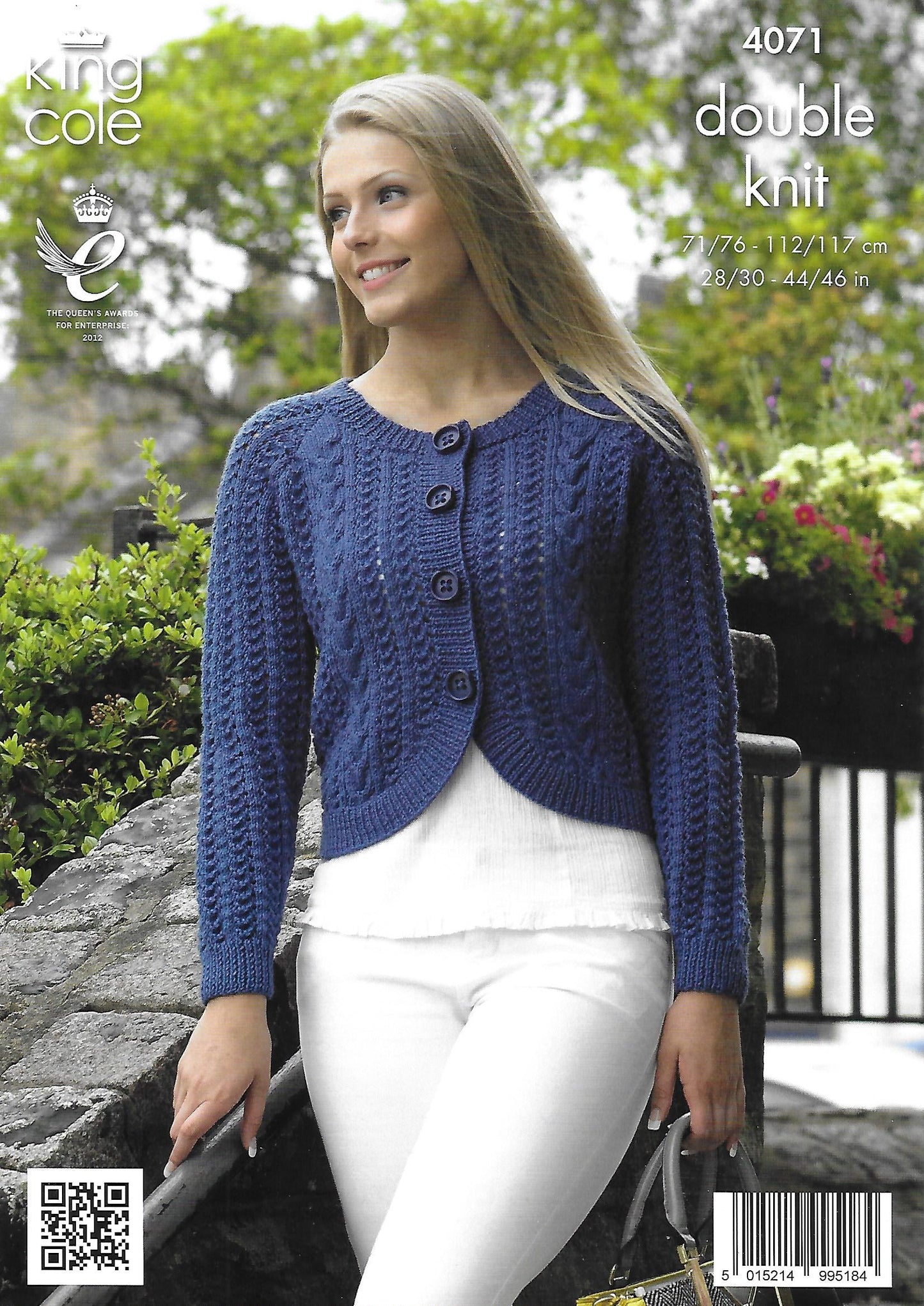 Knitting Pattern 4071 - Curved & Straight Cardigans in Merino Blend DK