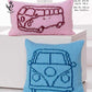 Knitting Pattern 4324 - Camper Van Cushions Knitted with Big Value Chunky