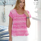 Knitting Pattern 4458 - Ladies Top & Vest in Vogue DK