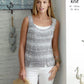 Knitting Pattern 4458 - Ladies Top & Vest in Vogue DK