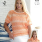 Knitting Pattern 4459 - Ladies Sweater & Snood in Vogue DK