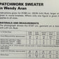 Knitting Pattern 4496 - Patchwork Sweater in Aran