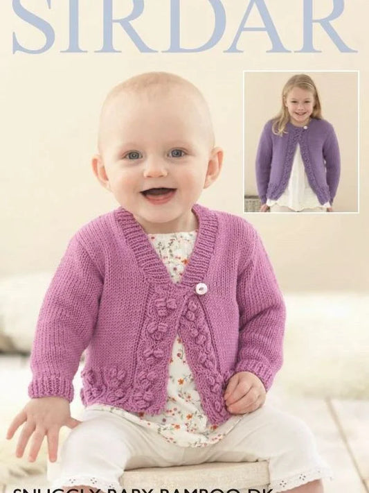 Knitting Pattern 4668 - Cardigans in Snuggly Baby Bamboo DK