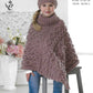 Knitting Pattern 4671 - Ponchos & Hat in Fashion Aran