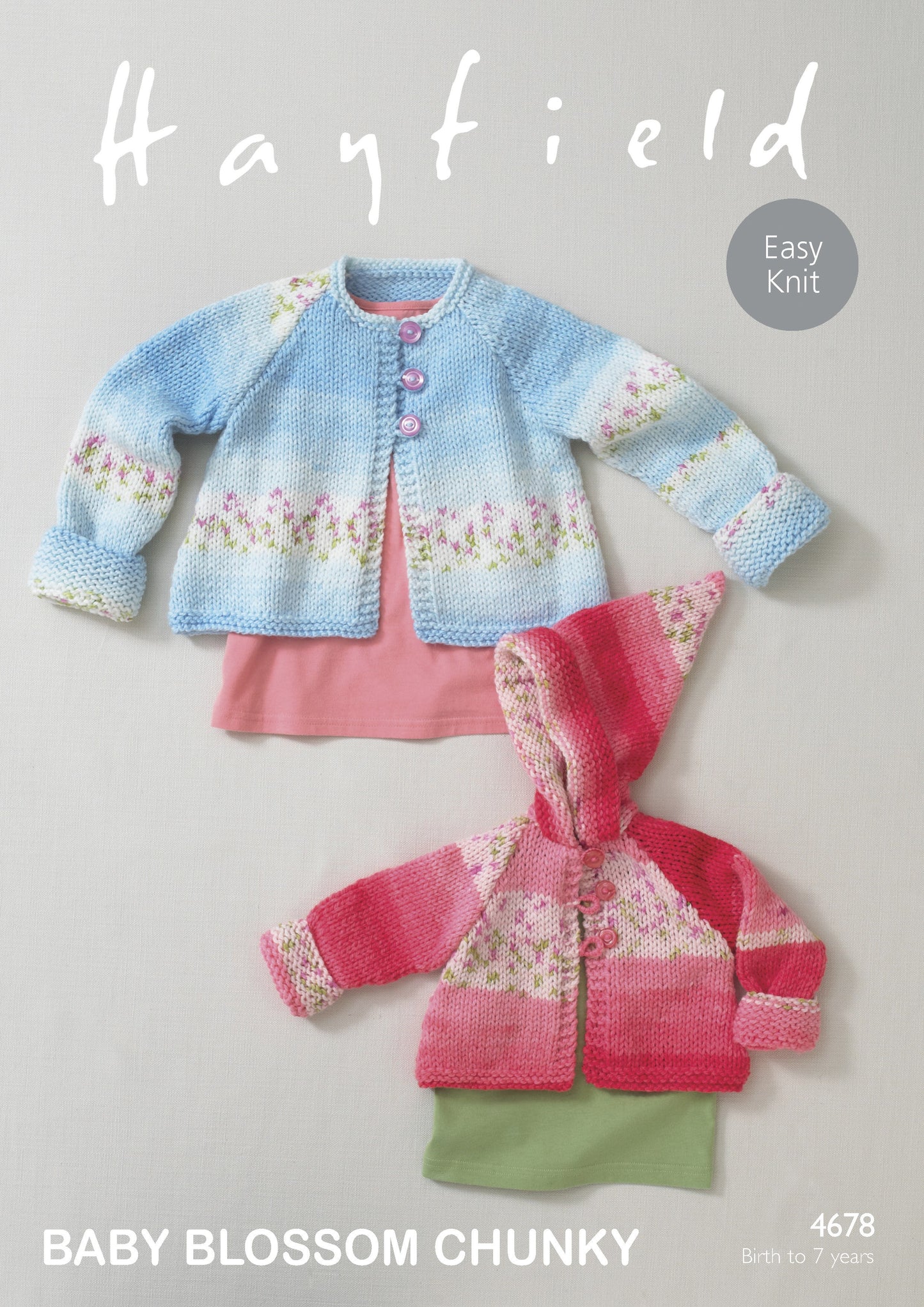Knitting Pattern 4678 - Coats in Baby Blossom Chunky