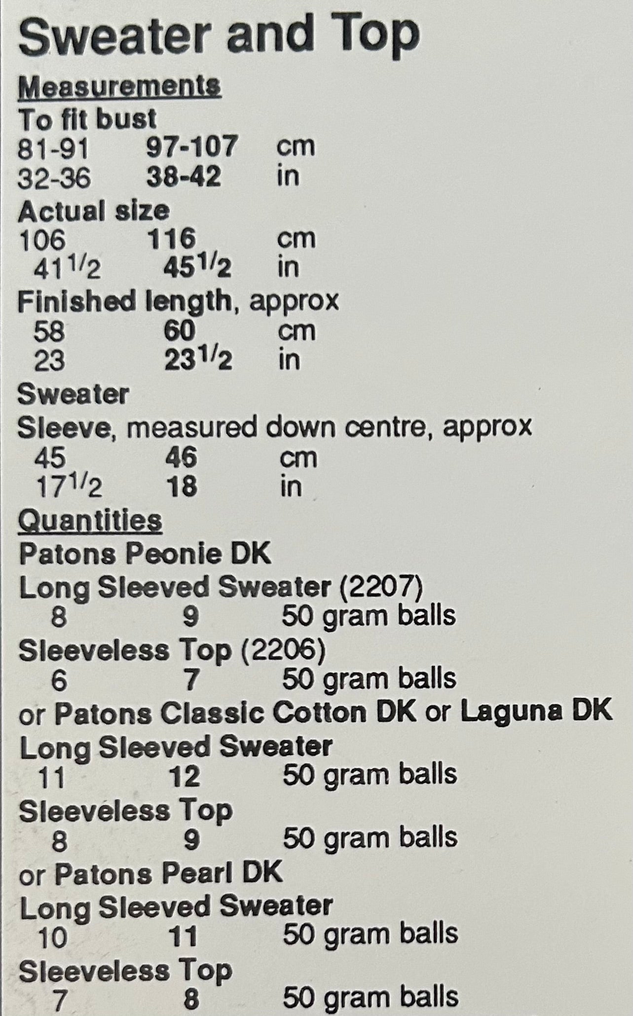 Knitting Pattern 4722 - Sweater & Top In Peonie DK