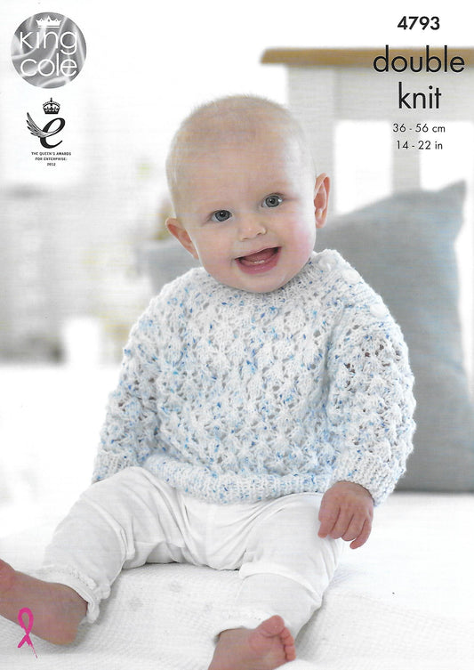 Knitting Pattern 4793 - Sweaters & Cardigans in Smarty DK