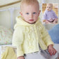 Knitting Pattern 4830 - Hooded & Flat Collared Jackets & Blanket in Supersoft Aran