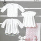 Knitting Pattern 4848 - Matinee Coat, Angel Top, Cardigan, & Blanket in Baby Soft Chunky