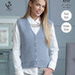 Knitting Pattern 4866 - Cardigan & Waistcoat knitted in Baby Alpaca DK