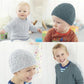 Knitting Pattern 4889 - Boys Sweaters & Hat in Snuggly Baby Bamboo DK