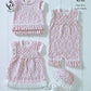 Knitting Pattern 4901 - Baby Set Knitted in King Cole Cherish Dash DK